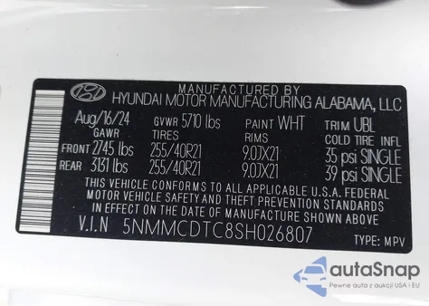 2025 Genesis Gv70 3.5T Awd Sport z USA, uszkodzony, nr VIN 5NMMCDTC8SH026807